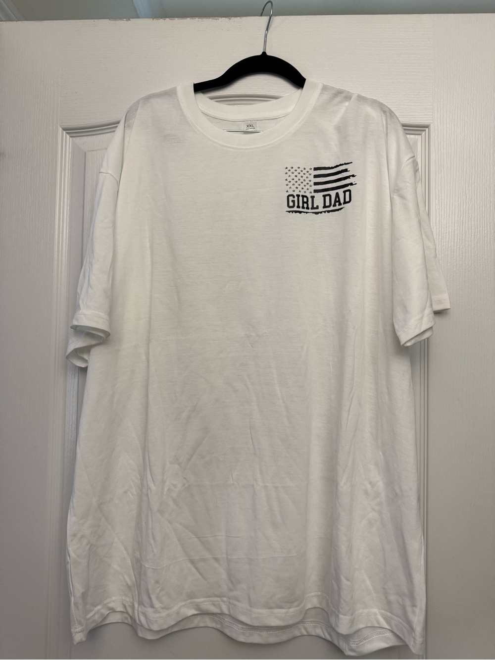 White "Girl Dad" Graphic Tee - Men's Crewneck Shirt